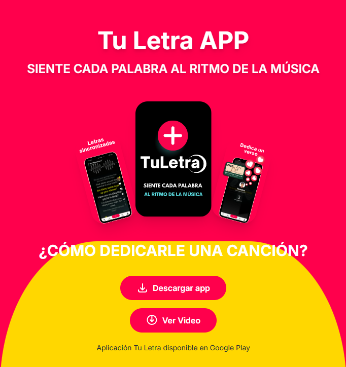 Tu letra aplicacion de letras de canciones